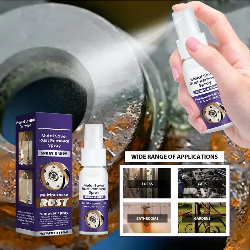 

30ml Iron Rust Remover Car Rust Removal Spray Anti Rust Paint Car Maintenance Cleaning Metal Oxide Remover Rust Removal For Car