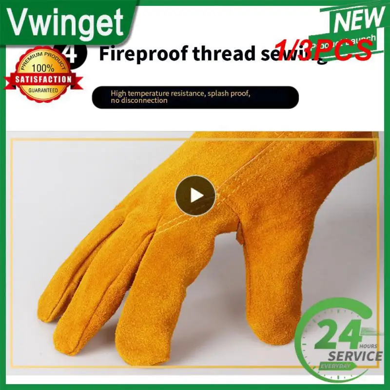 1/3PCS Men Work Gloves Soft Cowhide Driver Hunting Driving Farm Garden Welding Security Protection Safety Workers Mechanic Glove
1/3PCS Men Work Gloves Soft Cowhide Driver Hunting Driving Farm Garden Welding Security Protection Safety Workers Mechanic Glove