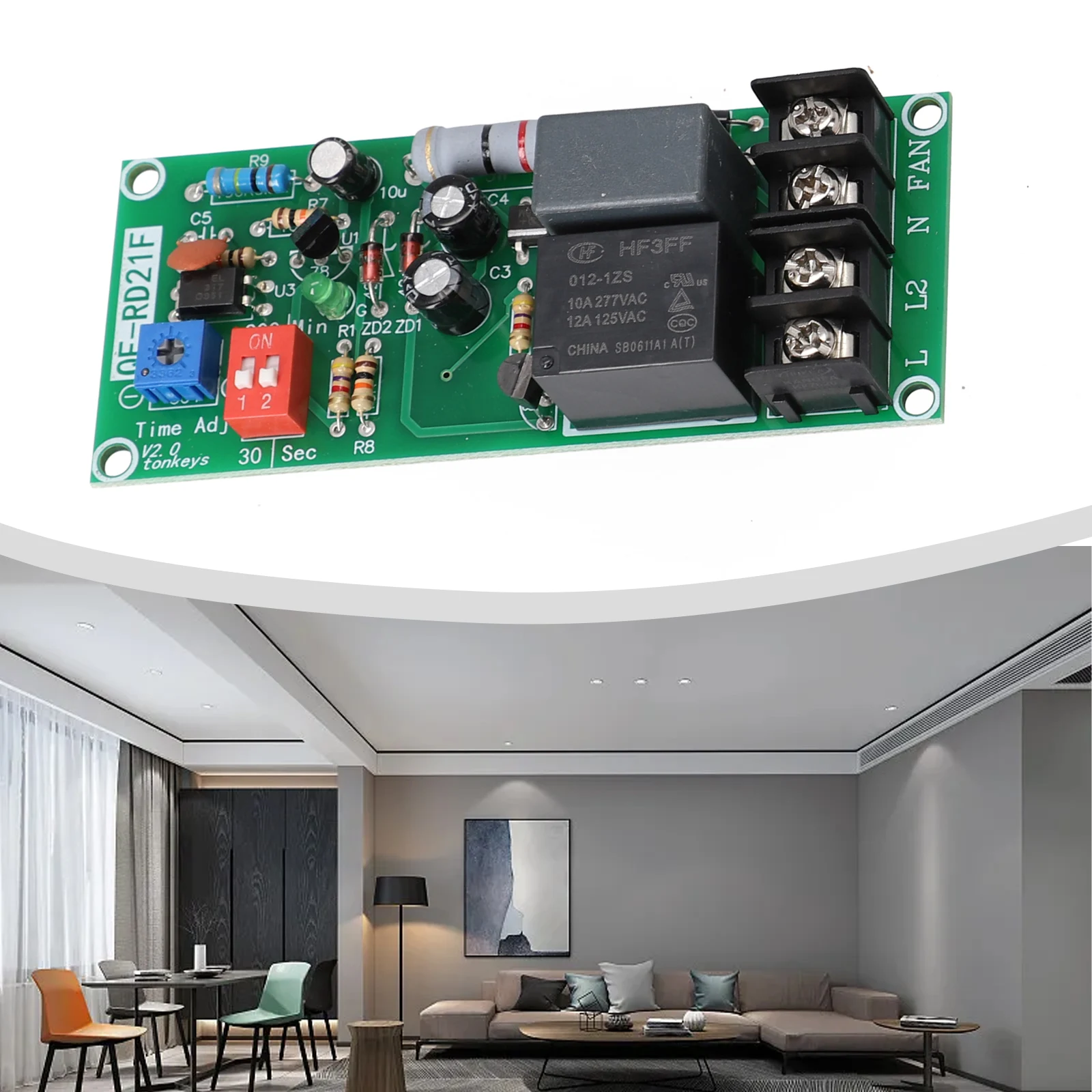 AC 100 220V Delay Shut Off Module GF RD21F Works Perfectly With Fans No Standby Power Consumption Reliable and Durable
AC 100 220V Delay Shut Off Module GF RD21F Works Perfectly With Fans No Standby Power Consumption Reliable and Durable