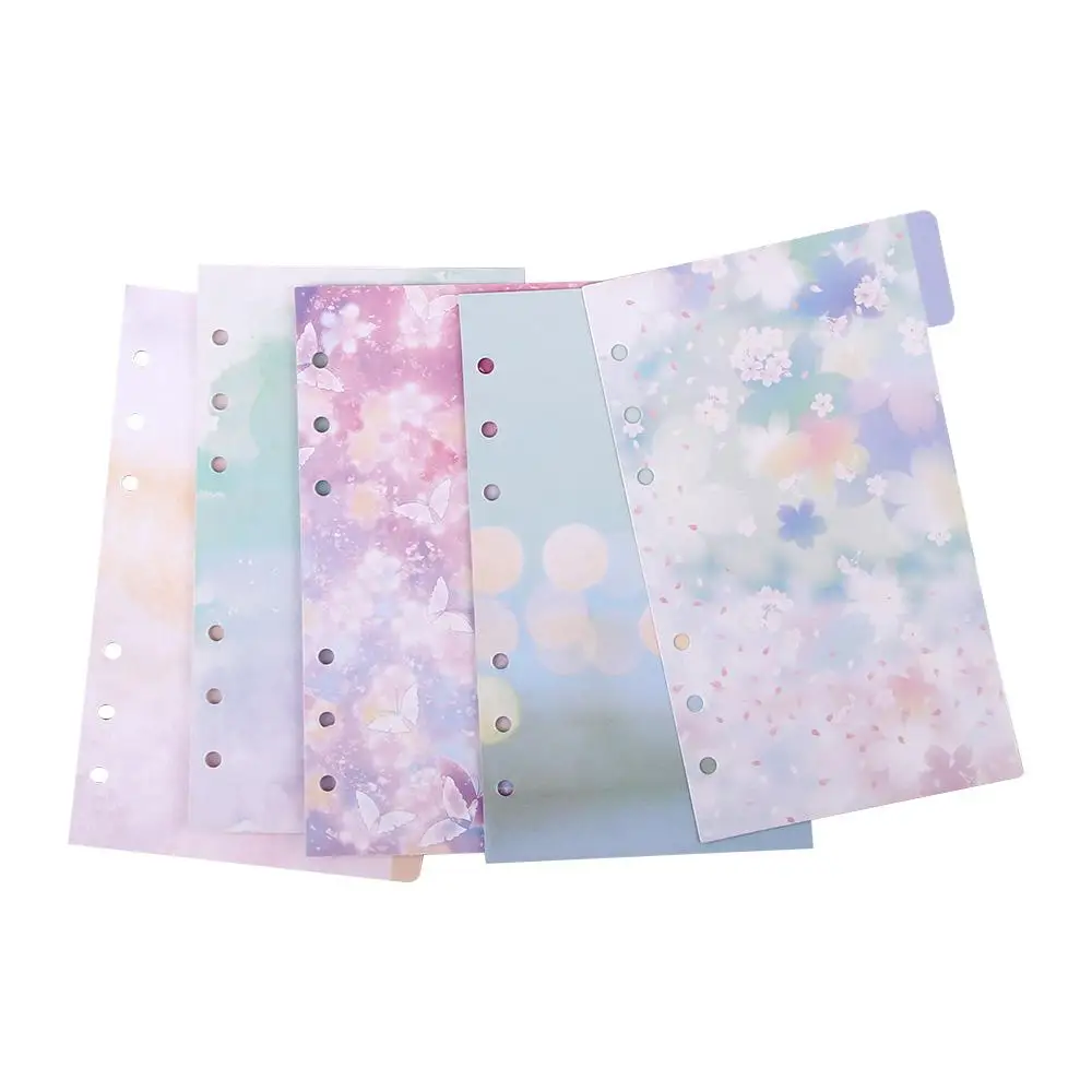 

Loose Leaf Binders Category Page Tab Cherry Blossoms Style Loose Leaf Separator Page Notebook Divider Index Binder Index Page