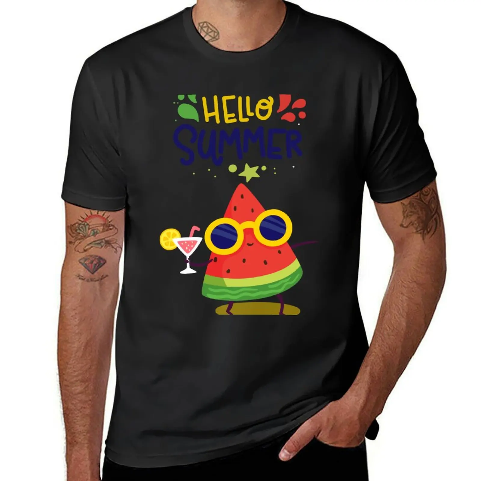 Summer - Hello Summer Fruits T-Shirts - Watermelon Fruit T-shirt T-Shirt customs Aesthetic clothing mens graphic t-shirts 
Summer - Hello Summer Fruits T-Shirts - Watermelon Fruit T-shirt T-Shirt customs Aesthetic clothing mens graphic t-shirts