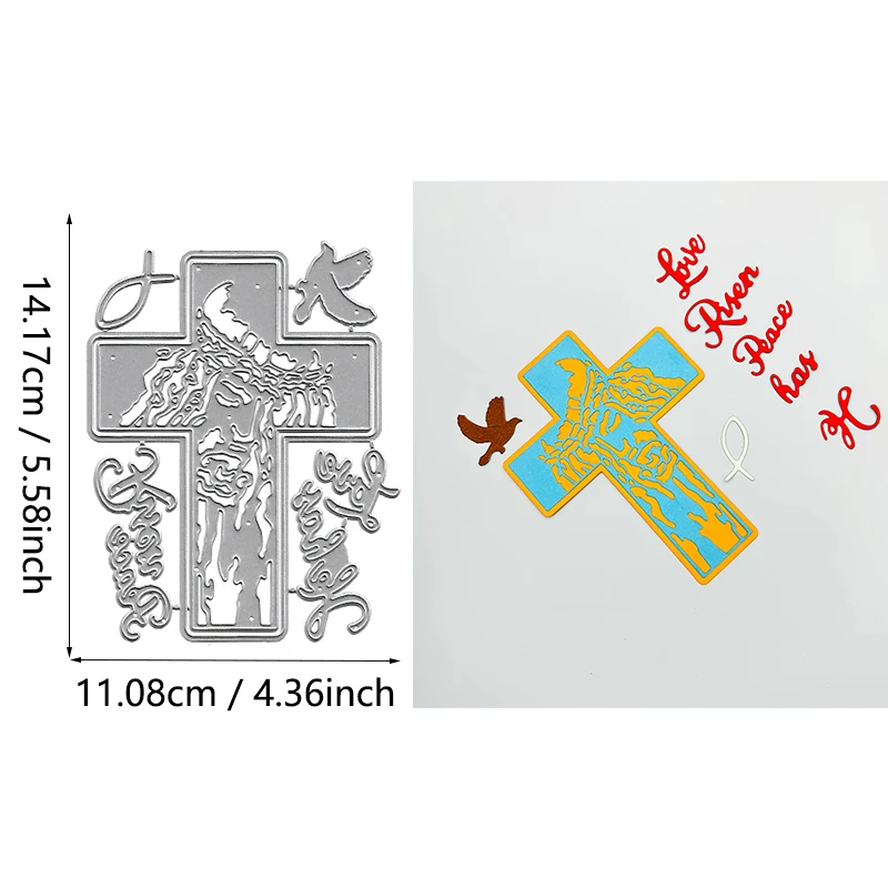 DIY metal cutting mold suitable for faith scrapbook photo album 3D greeting card decoration cross template 2024 new
DIY metal cutting mold suitable for faith scrapbook photo album 3D greeting card decoration cross template 2024 new