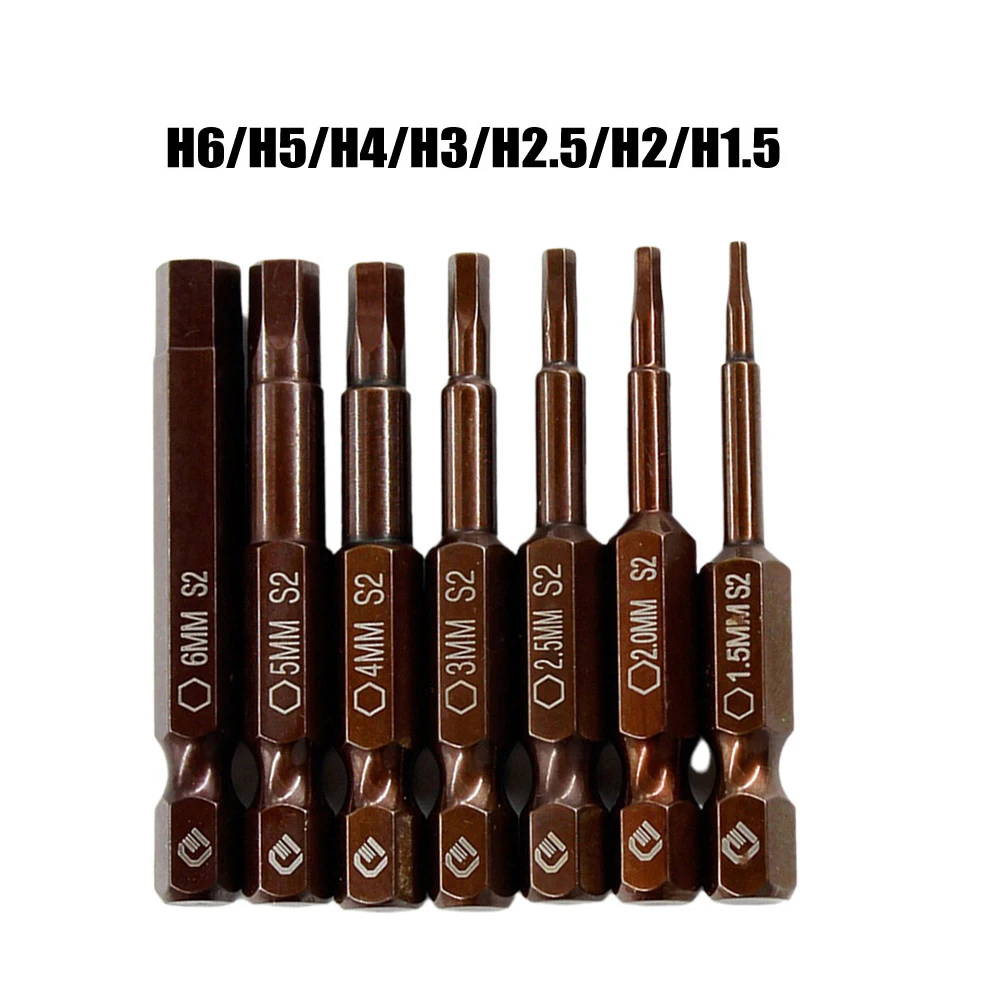 7pcs 50mm Hexagon Screwdriver Bit 1/4 Inch Hex Shank Magnetic Screwdriver Quick Change Electric Drill Screw Driver Bit Hand Tool
7pcs 50mm Hexagon Screwdriver Bit 1/4 Inch Hex Shank Magnetic Screwdriver Quick Change Electric Drill Screw Driver Bit Hand Tool