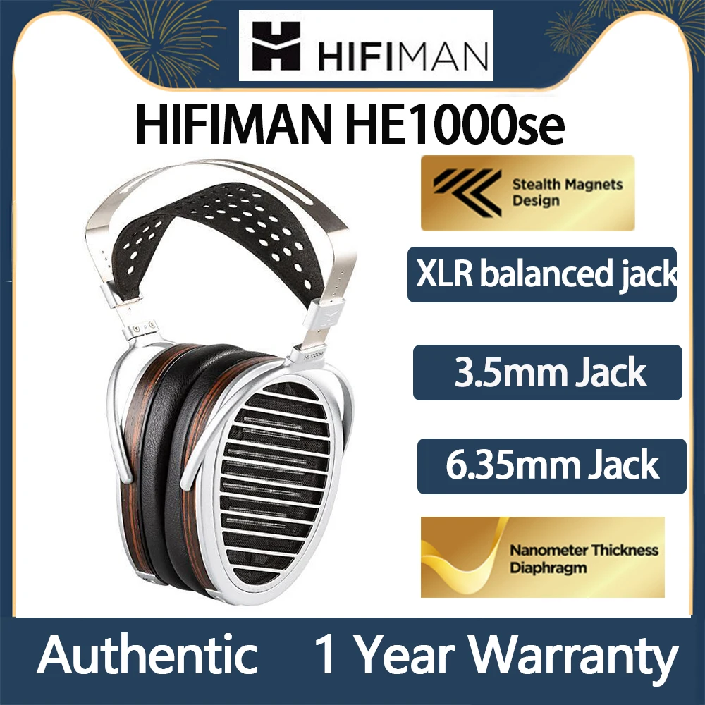 Original HIFIMAN HE1000se Full-Size Over-Ear Open-Back Planar Magnetic Audiophile Headphone with Stealth Magnets for Home&Studio
Original HIFIMAN HE1000se Full-Size Over-Ear Open-Back Planar Magnetic Audiophile Headphone with Stealth Magnets for Home&Studio