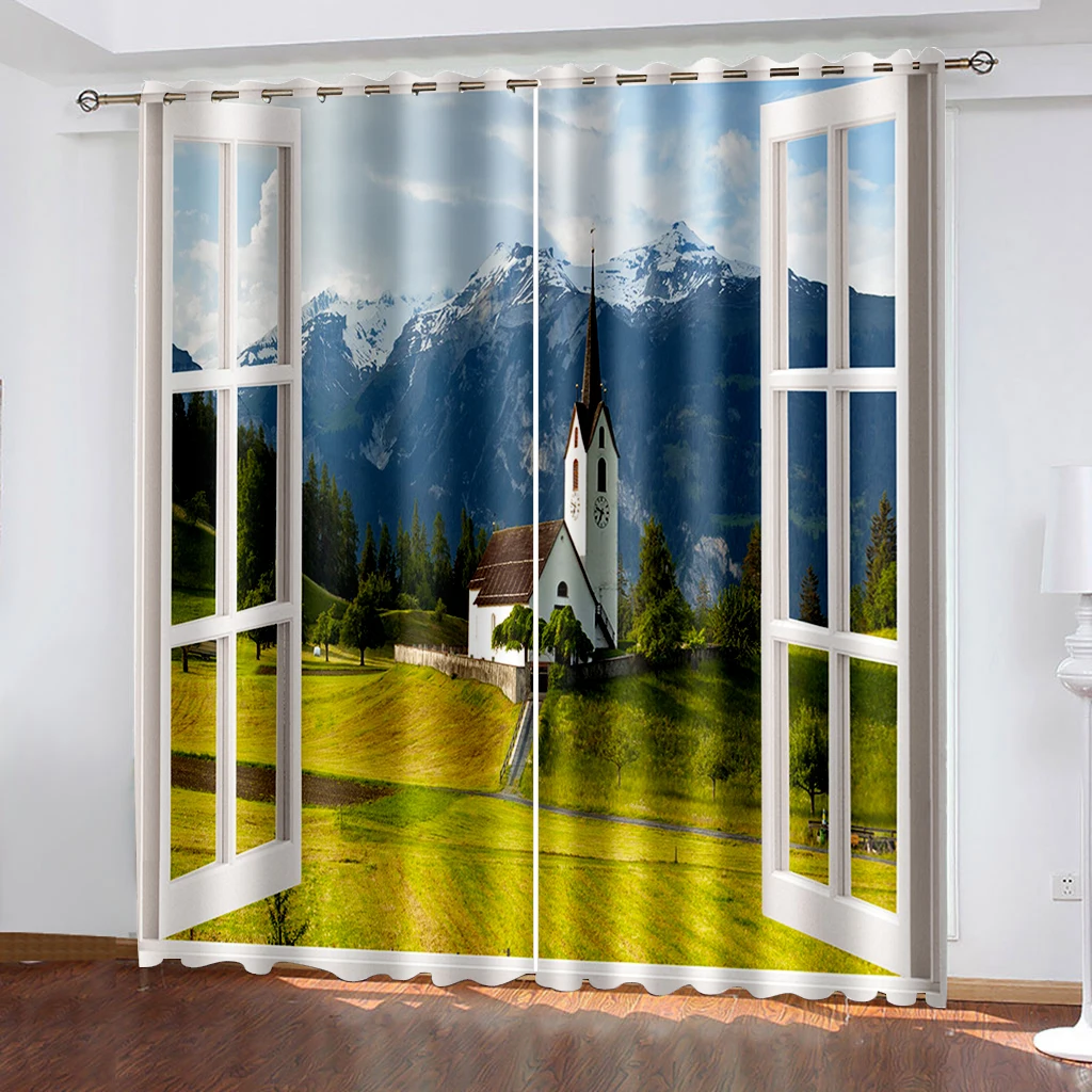 3D Cheap Mountains Rivers Forest Landscape Sunshade Curtains 2 Panel Free Shipping Deluxe Living Room Bedroom Home Decor Curtain
3D Cheap Mountains Rivers Forest Landscape Sunshade Curtains 2 Panel Free Shipping Deluxe Living Room Bedroom Home Decor Curtain