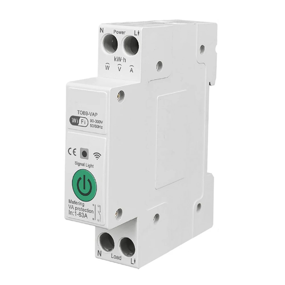 Smart WiFi Circuit Breaking Protection Electric Energy Measuremen Remote Control Energy Monitoring Schedule/Timer/Loop Timer
Smart WiFi Circuit Breaking Protection Electric Energy Measuremen Remote Control Energy Monitoring Schedule/Timer/Loop Timer