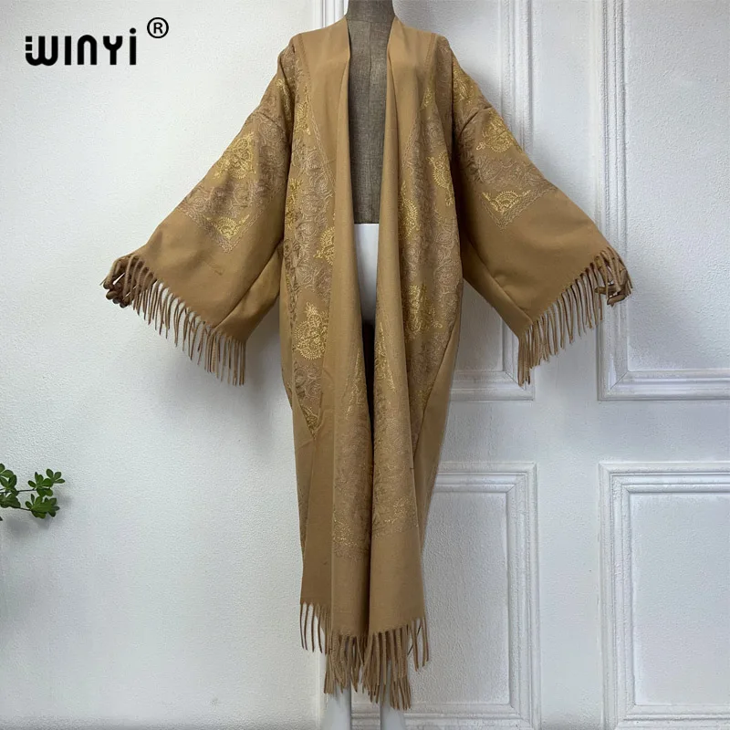 Женское длинное кимоно WINYI, теплое пальто с бахромой и вышивкой на осень и зиму, 2024
Женское длинное кимоно WINYI, теплое пальто с бахромой и вышивкой на осень и зиму, 2024