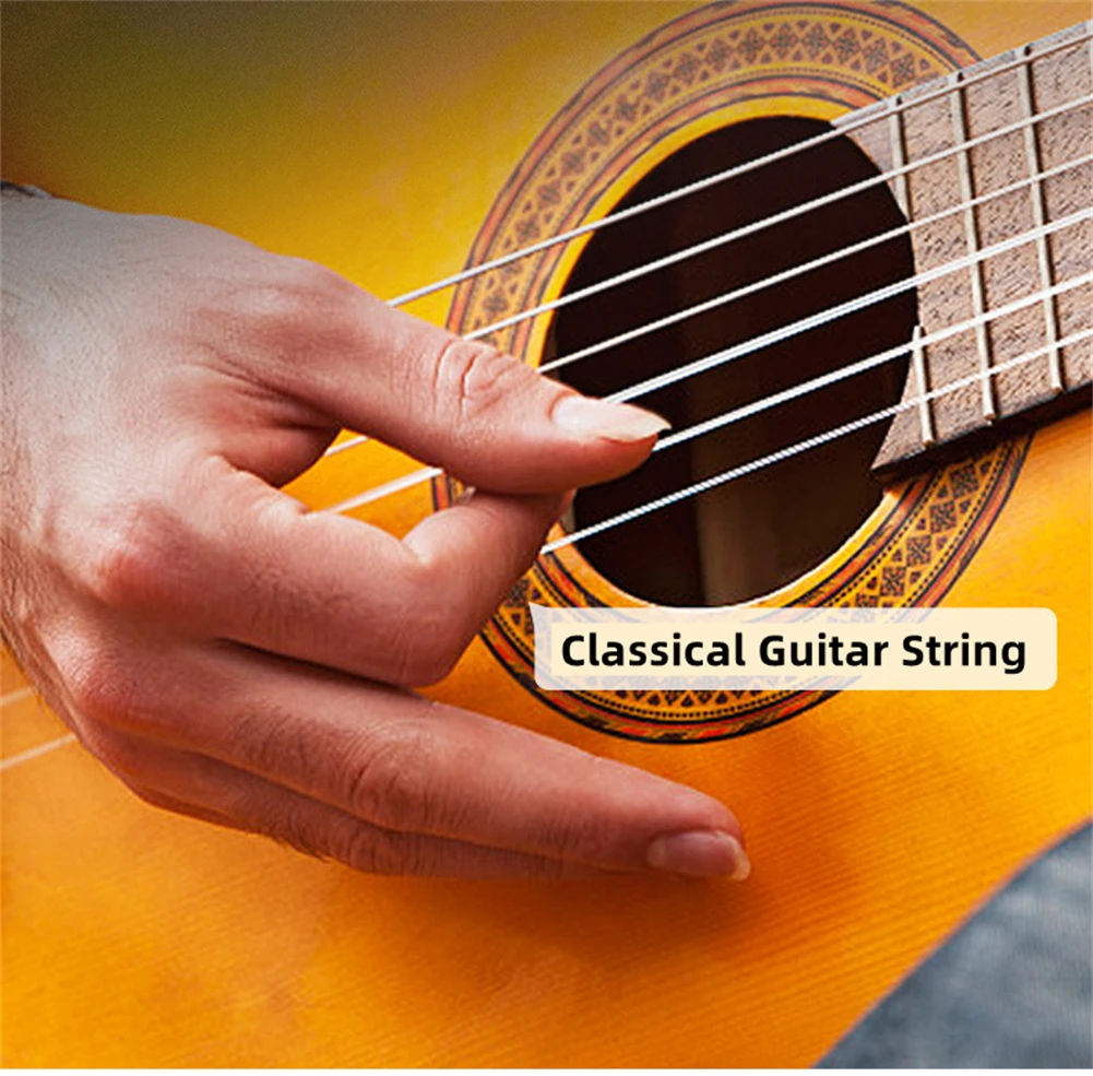 Classical Guitar Single String A103 Classical Guitar Strings Clear Nylon Silver Plated Single String For Beginners
Classical Guitar Single String A103 Classical Guitar Strings Clear Nylon Silver Plated Single String For Beginners