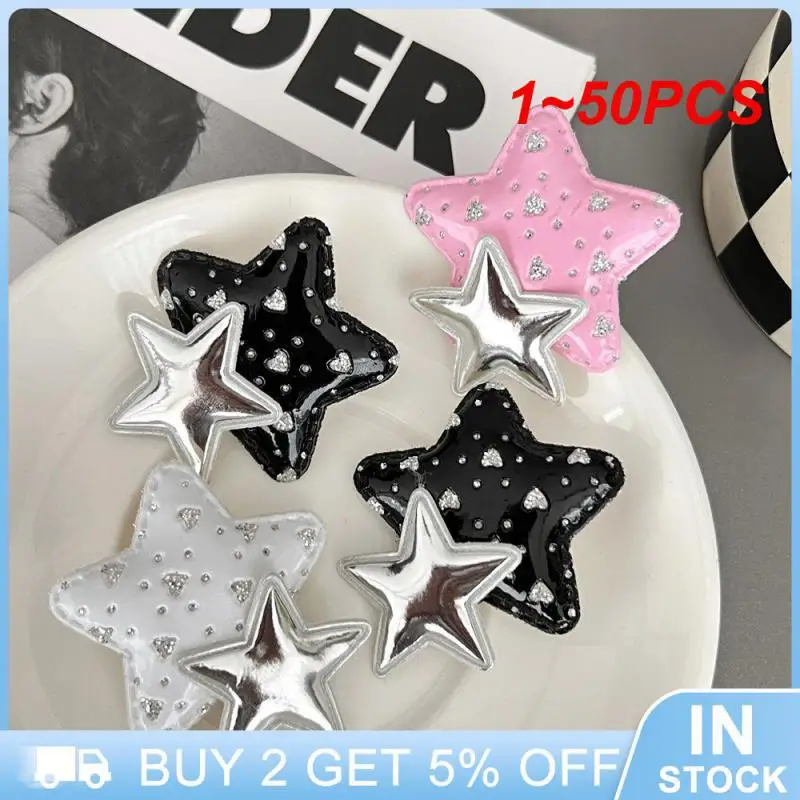 1~50PCS Silver Side Clip Cartoon Star Headwear Wear-resistant Hair Accessories Black Creative Maiden Bangs Clip Durable
1~50PCS Silver Side Clip Cartoon Star Headwear Wear-resistant Hair Accessories Black Creative Maiden Bangs Clip Durable