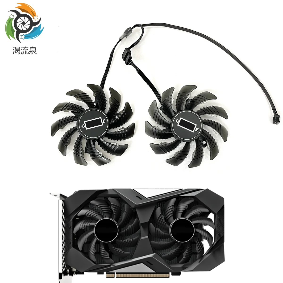 

New 75MM T128010SU PLD08010S12HH Cooling Fan For Gigabyte GeForce GTX 1650 CN D6 WINDFORCE OC 4G rev. 1.0 2.0 Graphics Card Fan