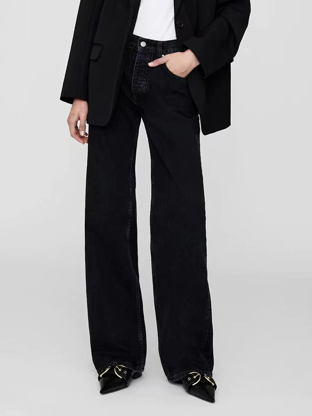 90s-inspired Wide Leg Jeans for Women Autumn Winter Clothes 2023 Cotton Vintage Long Denim Pant Casual Jean Trousers Female
90s-inspired Wide Leg Jeans for Women Autumn Winter Clothes 2023 Cotton Vintage Long Denim Pant Casual Jean Trousers Female