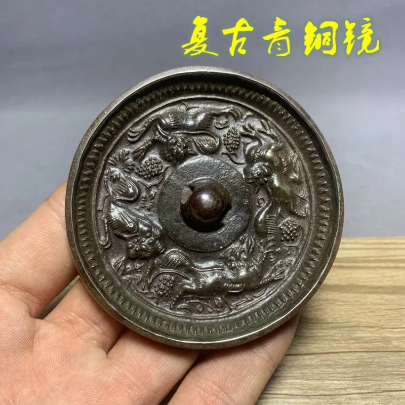 Antique Bronze Mirror, Sea Beast Grape Mirror, Tang Mirror, Handed down, Pulp-Wrapped Decoration, Antique Bronze Mirror
Antique Bronze Mirror, Sea Beast Grape Mirror, Tang Mirror, Handed down, Pulp-Wrapped Decoration, Antique Bronze Mirror