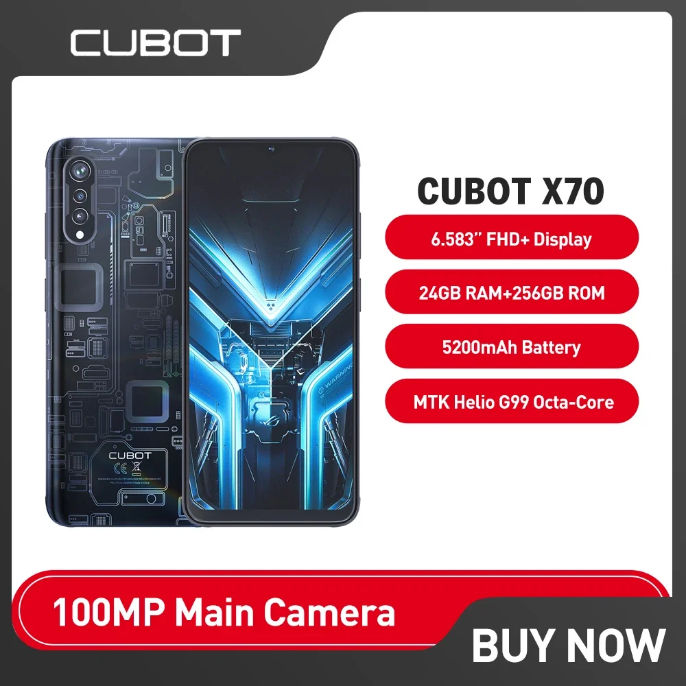 

Смартфон глобальная версия Cubot X70, Android 13, Helio G99, 24 ГБ + 256 ГБ, камера 6,583 МП, 120 дюйма, FHD + 5200 Гц, мАч, смартфон в продаже