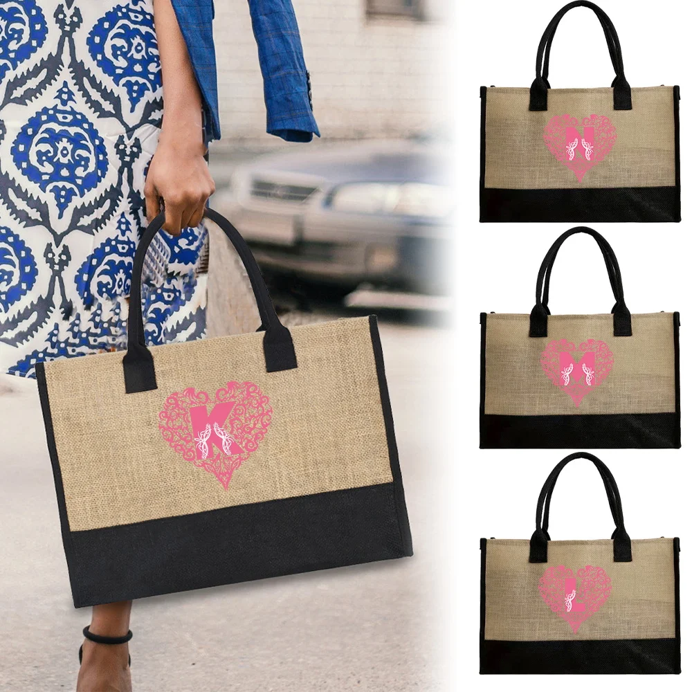 Portable Shopping Bag Simplicity Commuting Bags Large Capacity Grocery Organizer Outdoor Travel Handbags Love Letter Pattern
Portable Shopping Bag Simplicity Commuting Bags Large Capacity Grocery Organizer Outdoor Travel Handbags Love Letter Pattern