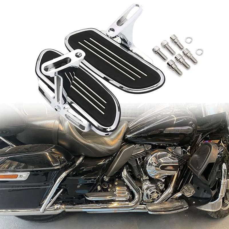 

Мотоциклетный пассажирский пол Streamliner Footboard для Touring Road Glide Street Glide 1993-2022 (хром)