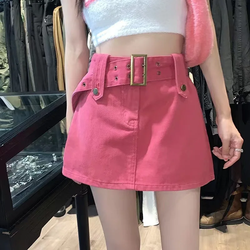 Mini Skirts Women Pleated High Waist Streetwear Summer Casual Solid Denim Skirt Vintage Sweet Sexy Fashion Design Teen Girl Chic
Mini Skirts Women Pleated High Waist Streetwear Summer Casual Solid Denim Skirt Vintage Sweet Sexy Fashion Design Teen Girl Chic