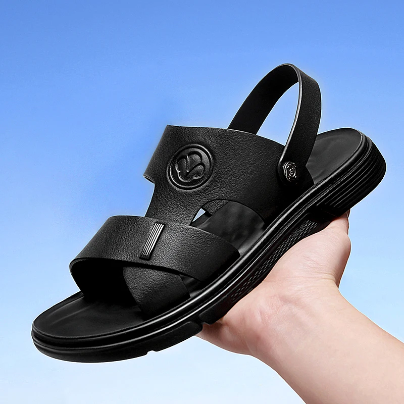 

Classic Men Slippers Beach Shoes for Comfortable Walking Roman Sandalias Big Size Zapatos Hombre Sandalias