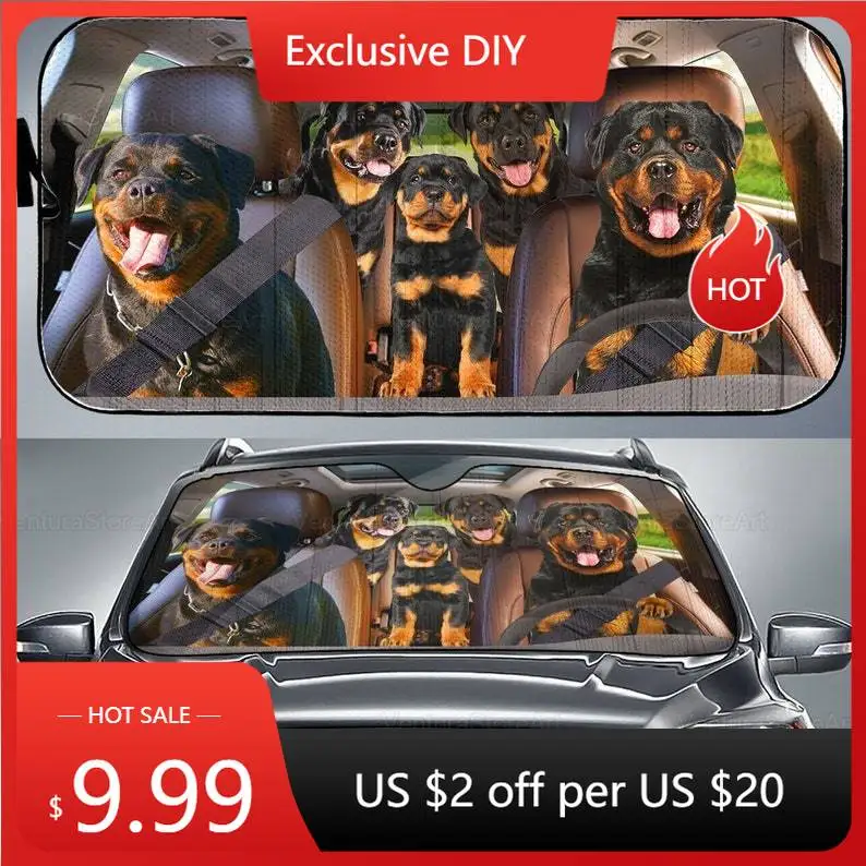 Rottweiler Car Sunshade, Rottweiler Car Decoration, Rottweiler Lover, Dog Car Sunshade, Gift For Her, Gift For Dad LNG202204G10
Rottweiler Car Sunshade, Rottweiler Car Decoration, Rottweiler Lover, Dog Car Sunshade, Gift For Her, Gift For Dad LNG202204G10
