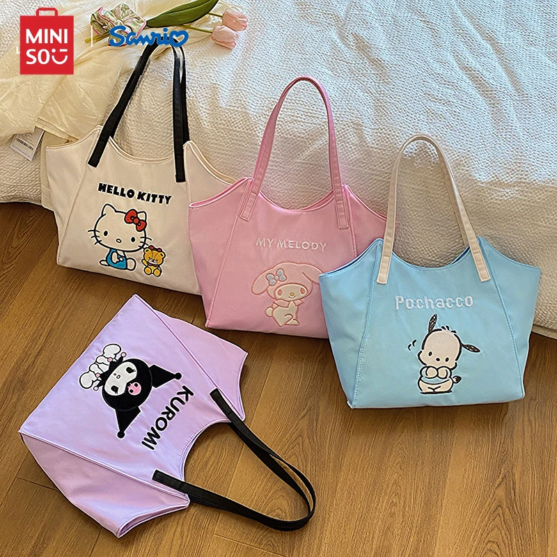 MINISO Hello Kitty складная дорожная сумка большой емкости мультфильм Kuromi Оксфорд Ткань Водонепроницаемая Женская My Melody Kawaii ручная сумка
MINISO Hello Kitty складная дорожная сумка большой емкости мультфильм Kuromi Оксфорд Ткань Водонепроницаемая Женская My Melody Kawaii ручная сумка