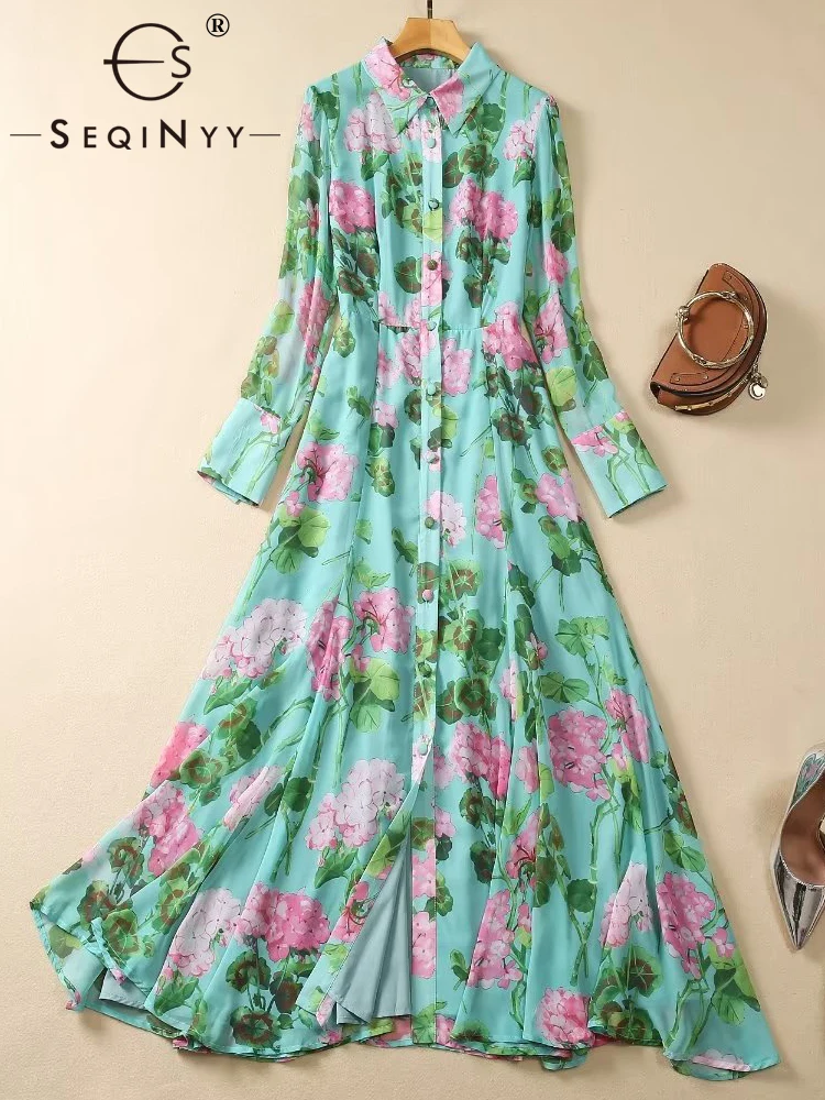 SEQINYY Green Midi Dress Summer Spring New Fashion Design Women Runway High Street Vintage Flower Print A-Line Casual Slim
SEQINYY Green Midi Dress Summer Spring New Fashion Design Women Runway High Street Vintage Flower Print A-Line Casual Slim