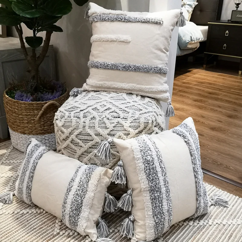 Cotton Tufted Linen Throw Pillowcase With Tassels 30x50cm 45x45cm Modern Nordic Style Cushion Cover For Sofa Home Decoration
Cotton Tufted Linen Throw Pillowcase With Tassels 30x50cm 45x45cm Modern Nordic Style Cushion Cover For Sofa Home Decoration