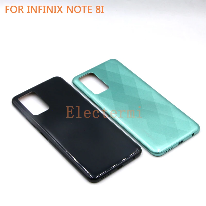 

Wholesale 10pcs For Infinix Note 8i X683 Back Battery Cover + Side Button Rear Panel Door Housing Case Repair Parts