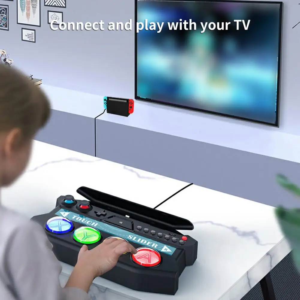 Creative Game Joystick Sensitive Fight Stick Game Controller Joystick Plug Play Ergonomic Design Joypad Gamepad
Creative Game Joystick Sensitive Fight Stick Game Controller Joystick Plug Play Ergonomic Design Joypad Gamepad