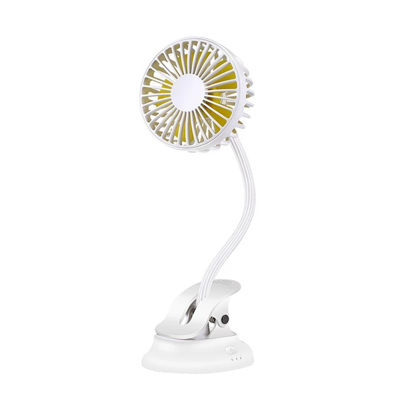 

New Portable Rechargeable Mini USB Fan Clip On Fan With 3 Speeds Quiet Table Fan For Office Home Desk Outdoor