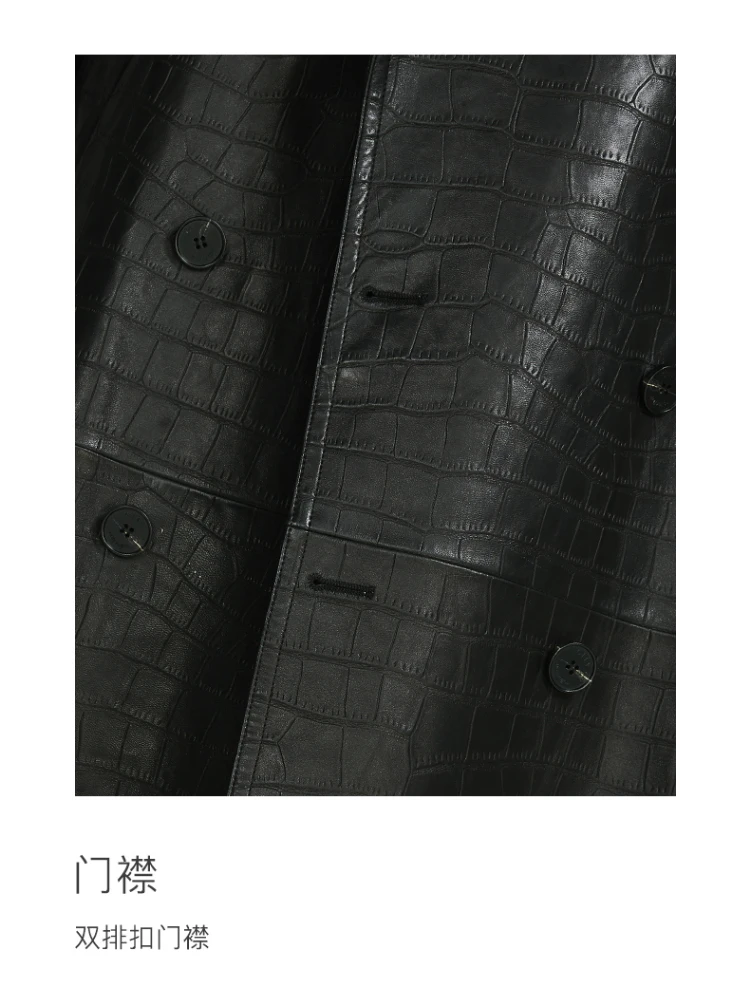 Spring Autumn Long Black Crocodile Print Pu Leather Trench Coat Men Belt Double Breaste Runway European Fashion 16 Mallzona S52b54de565204b6b9f3b79dee6eb38cb4 Spring Autumn Long Black Crocodile Print Pu Leather Trench Coat Men Belt Double Breaste Runway European Fashion Mallzona