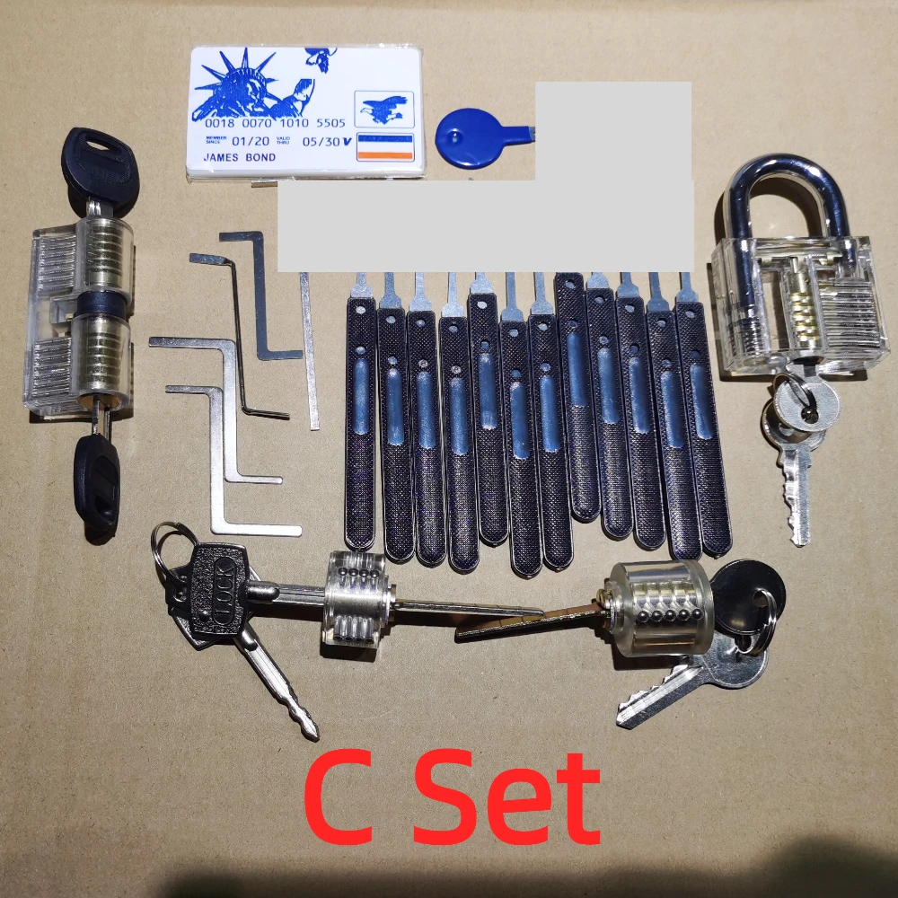 Locksmith Tool Kit, Beginner Lockpicking Game Set, Multiple Tools, Clear Lock Combination,Funny Gifts for Men
Locksmith Tool Kit, Beginner Lockpicking Game Set, Multiple Tools, Clear Lock Combination,Funny Gifts for Men