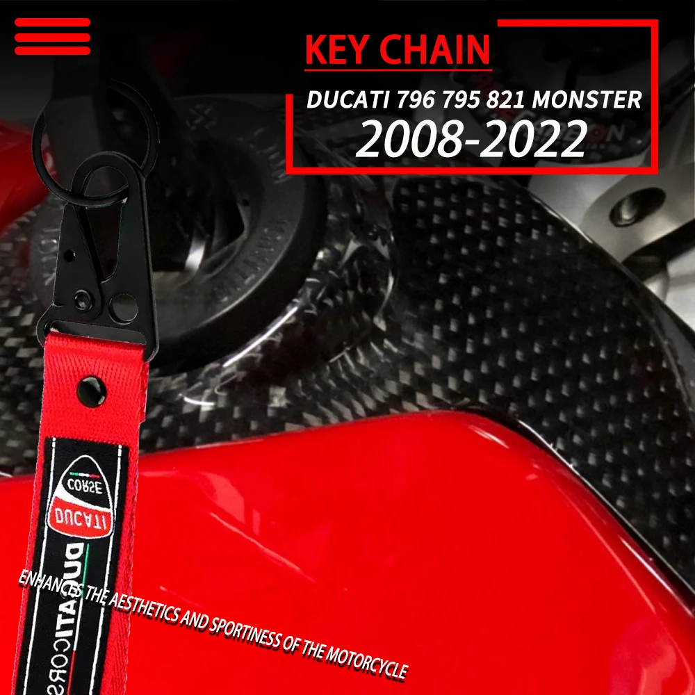 Keychain For Ducati Corse Monster 696 400 Panigale 748 749 999 1098 1199 1299 1198 848 R S Diavel Multistrada Scrambler Keyring
Keychain For Ducati Corse Monster 696 400 Panigale 748 749 999 1098 1199 1299 1198 848 R S Diavel Multistrada Scrambler Keyring