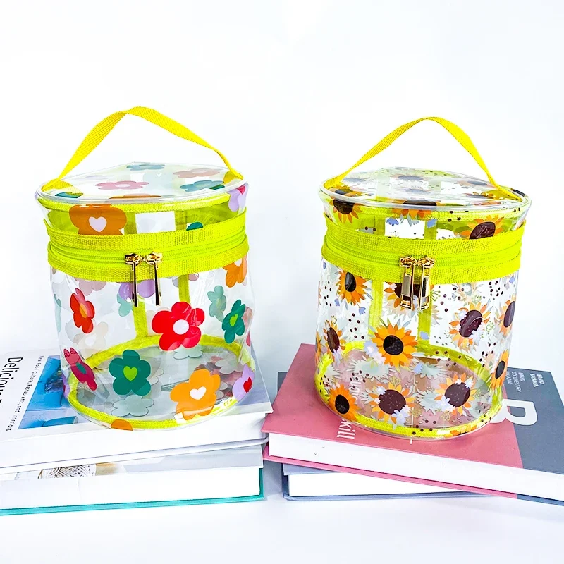 Portable Makeup Bag Organizer Waterproof pvc zipper Bag Flower Printed Cosmetic Bag Clear pvc Tote Cosmetic Case Wash Storage
Portable Makeup Bag Organizer Waterproof pvc zipper Bag Flower Printed Cosmetic Bag Clear pvc Tote Cosmetic Case Wash Storage