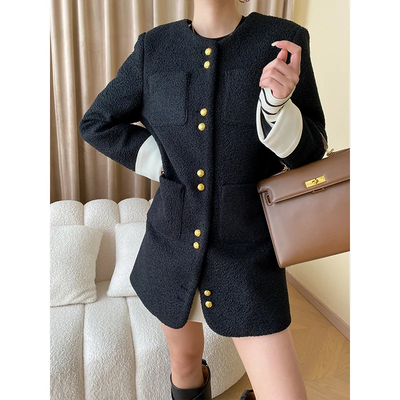 QUALITY Black Temperament Tweed Women Jacket Women 2023 Autumn Elegant Korea Version Jacket Female Fashion Tops Coat
QUALITY Black Temperament Tweed Women Jacket Women 2023 Autumn Elegant Korea Version Jacket Female Fashion Tops Coat