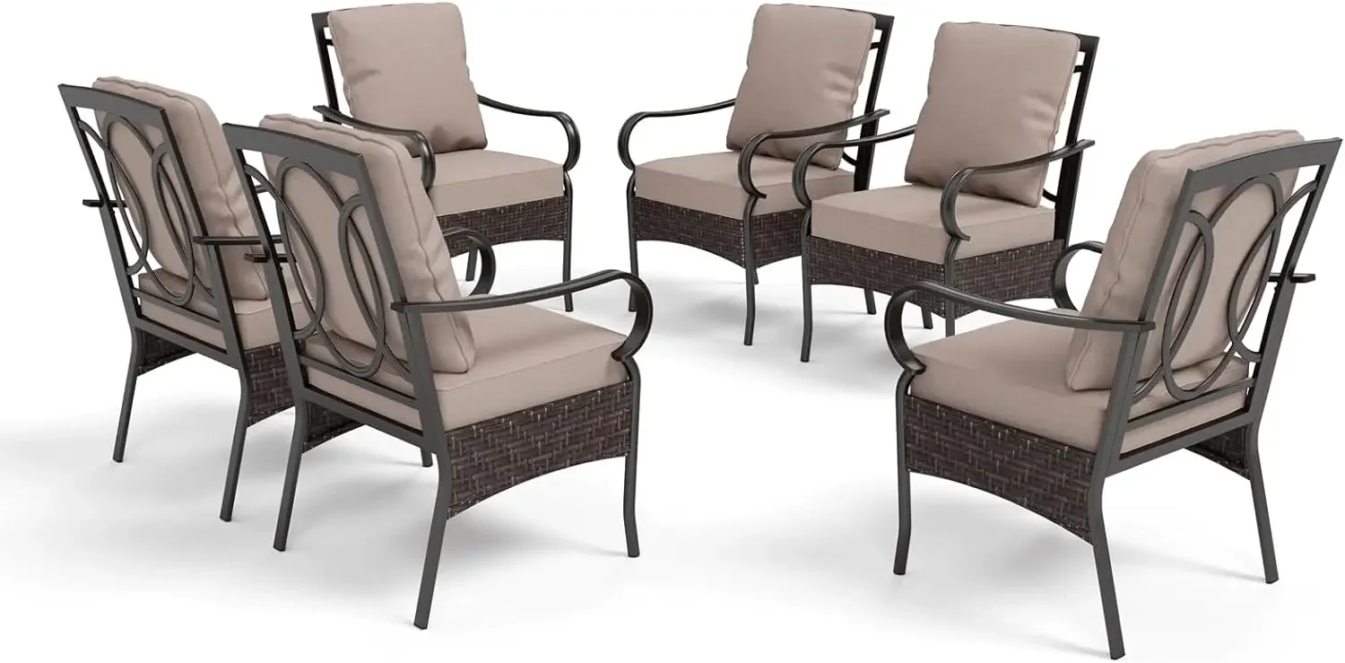 Swivel Chairs,Outdoor Metal Chairs with Removable Cushions,Patio Rattan Wicker Decoration Chairs for Backyard,Balcony,Garden
Swivel Chairs,Outdoor Metal Chairs with Removable Cushions,Patio Rattan Wicker Decoration Chairs for Backyard,Balcony,Garden