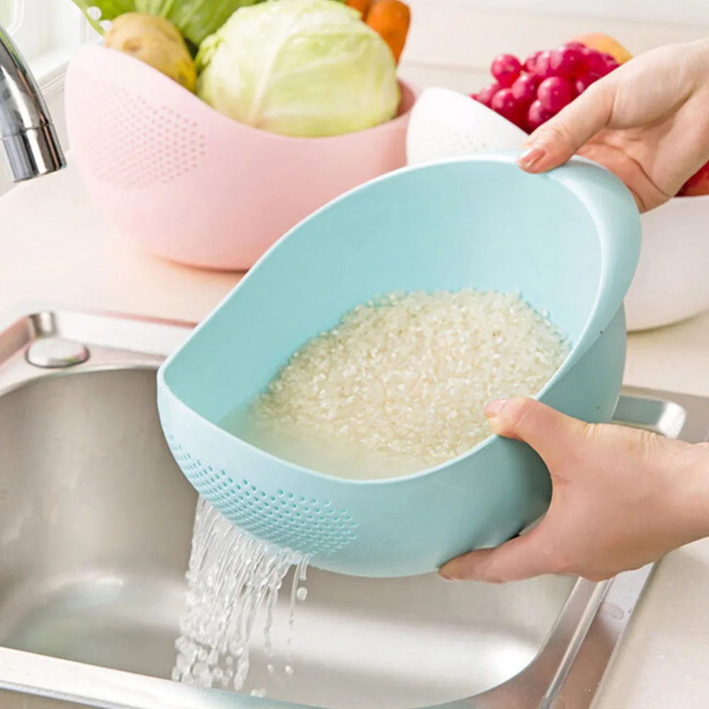 Kitchen Rice Cleaner Household Rice Basket Rice Sieve Rice Washing Filter Strainer Colander Sieve Fruit Vegetable Bowl Drainer
Kitchen Rice Cleaner Household Rice Basket Rice Sieve Rice Washing Filter Strainer Colander Sieve Fruit Vegetable Bowl Drainer
