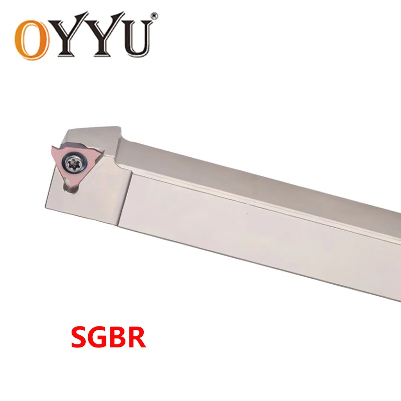 OYYU White Nickel-Plated SGBR1212H16 SGBR1616H16 SGBR2020K16 SGBR2525M16 Vertical Shallow Groove Turning Tools SGBR CNC Cutter
OYYU White Nickel-Plated SGBR1212H16 SGBR1616H16 SGBR2020K16 SGBR2525M16 Vertical Shallow Groove Turning Tools SGBR CNC Cutter