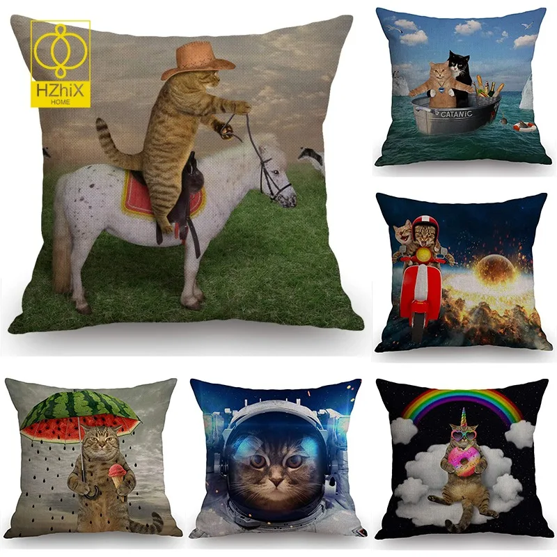 Cat Pillowcases for Sofa Home Bedroom Car Children Room Office Art Decorative Funny Animals Cushion Cover Pillow Case Covers
Cat Pillowcases for Sofa Home Bedroom Car Children Room Office Art Decorative Funny Animals Cushion Cover Pillow Case Covers