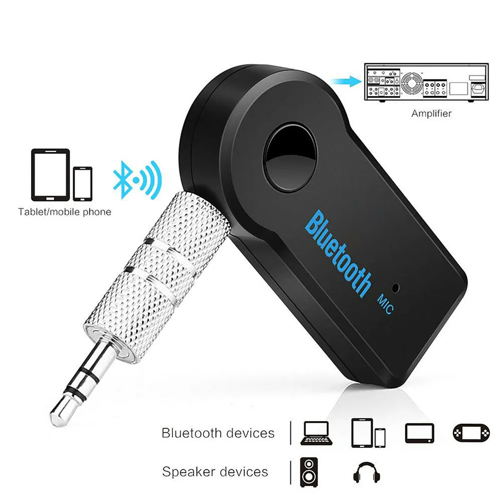 Wireless Car Bluetooth-compatible Adapter 3.5mm Audio Stereo Music Handsfree Headphone Receiver Handsfree Automobiles Kit
Wireless Car Bluetooth-compatible Adapter 3.5mm Audio Stereo Music Handsfree Headphone Receiver Handsfree Automobiles Kit