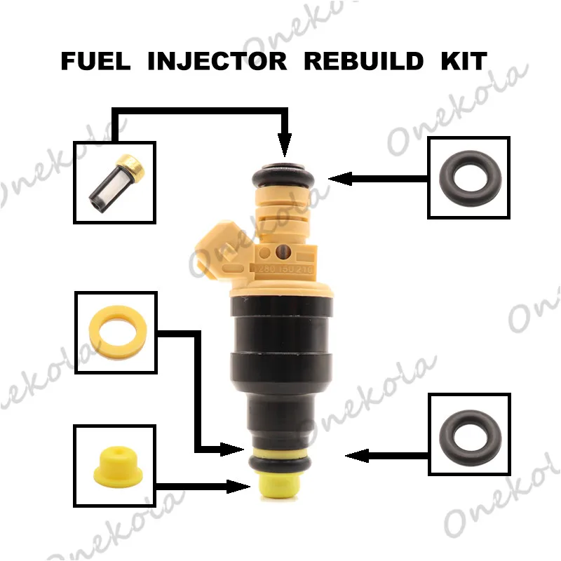 

Fuel Injector repair kit Orings Filters for 0280150210 MOTORCYCLE For 85-96 BMW K75 K1100 K1200