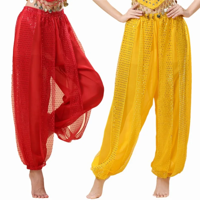 Chiffon Belly Dance Harem Pants Arabic Halloween Lantern Shiny Sequins Pants Fancy Pants Bloomers Trousers For Dancing Women
Chiffon Belly Dance Harem Pants Arabic Halloween Lantern Shiny Sequins Pants Fancy Pants Bloomers Trousers For Dancing Women