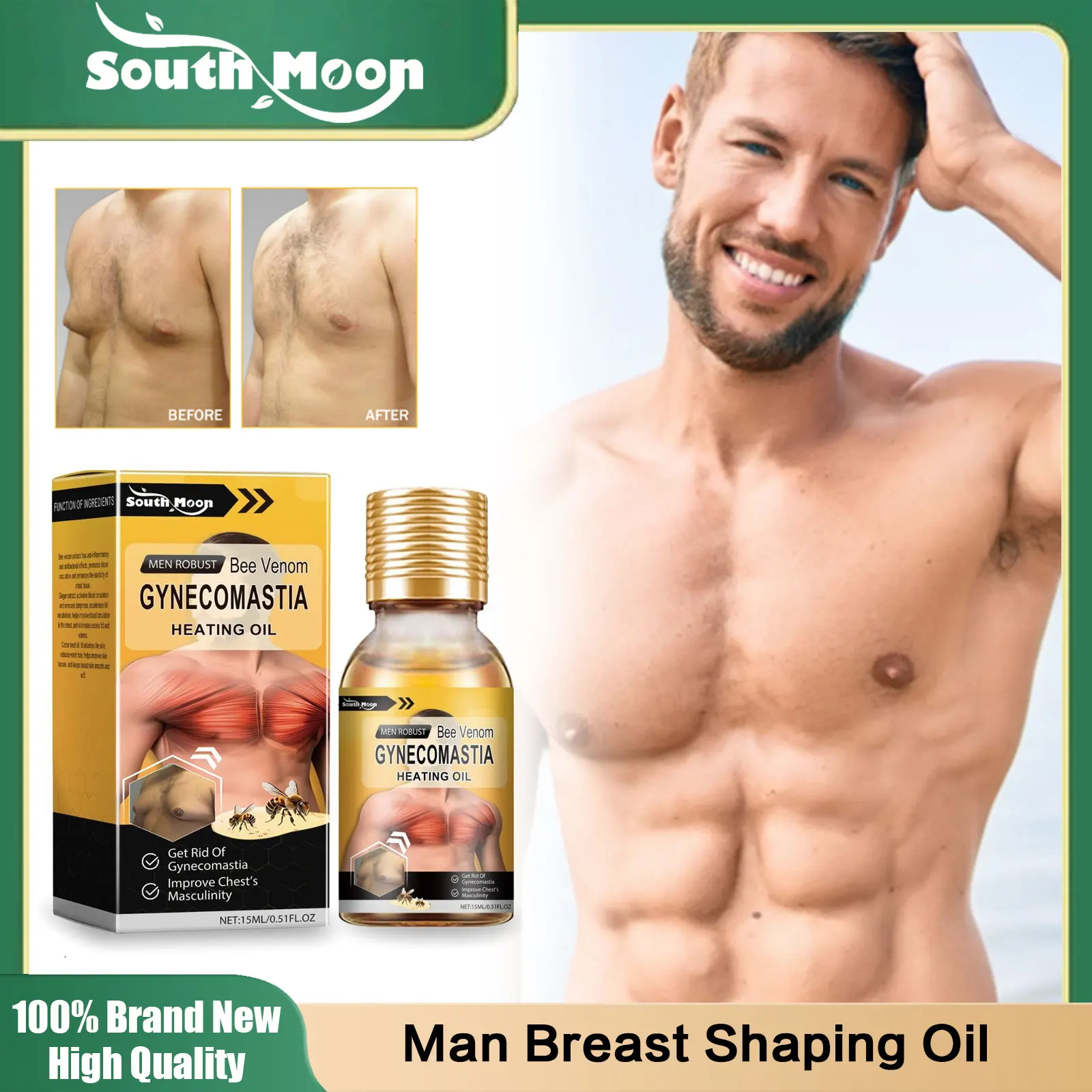 Gynecomastia Massage Oil Men Burn Chest Fat Effectively Shrink Chest Strengthen Pectoral Muscles Gynecomastia Tighten Ginger Oil
Gynecomastia Massage Oil Men Burn Chest Fat Effectively Shrink Chest Strengthen Pectoral Muscles Gynecomastia Tighten Ginger Oil