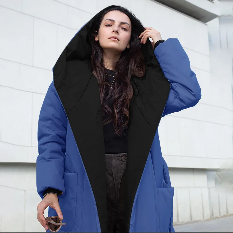 Winter Clothes Women Light Luxury Women's Pocket Hooded Belt Long Cotton Clothing Fashion Warm Loose Sweater Coat Women
Winter Clothes Women Light Luxury Women's Pocket Hooded Belt Long Cotton Clothing Fashion Warm Loose Sweater Coat Women