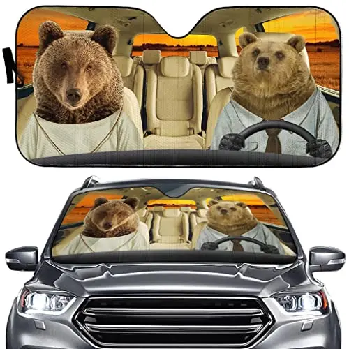Bear Family Windshield Sun Shade Funny Car Accessories Animal Vehicle Sunshade Auto Shades for Windshield for Front Window Sun V
Bear Family Windshield Sun Shade Funny Car Accessories Animal Vehicle Sunshade Auto Shades for Windshield for Front Window Sun V