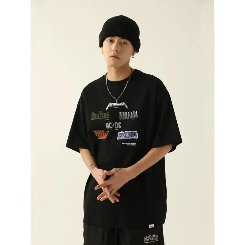Fashion Korean style personality Simplicity men printed graphic T shirt summer y2k street couple Harajuku oversized T shirt
Fashion Korean style personality Simplicity men printed graphic T shirt summer y2k street couple Harajuku oversized T shirt