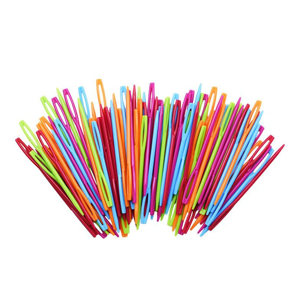 100PCS Mixed Color 5.5cm/7cm/9cm/15cm Plastic Knitting Needles Crochet Hooks Wool Yarn Needle Children DIY Sweater Weaving Tools
100PCS Mixed Color 5.5cm/7cm/9cm/15cm Plastic Knitting Needles Crochet Hooks Wool Yarn Needle Children DIY Sweater Weaving Tools