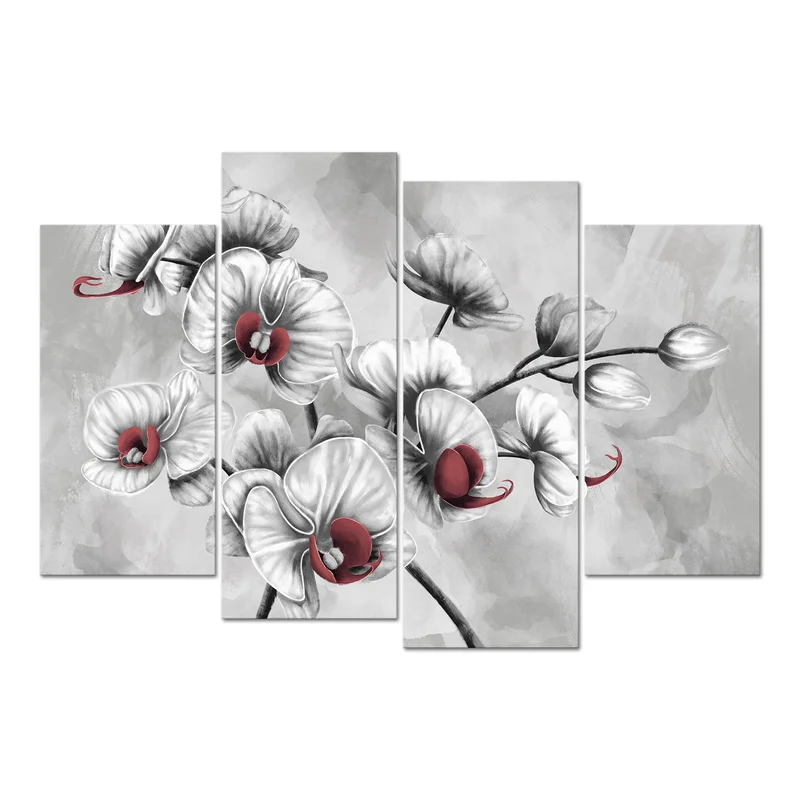 4 Pieces Orchid Flowers Poster Home Decor Black and White Floral Print Canvas Art Modern Style Picture Living Room Wall Art
4 Pieces Orchid Flowers Poster Home Decor Black and White Floral Print Canvas Art Modern Style Picture Living Room Wall Art