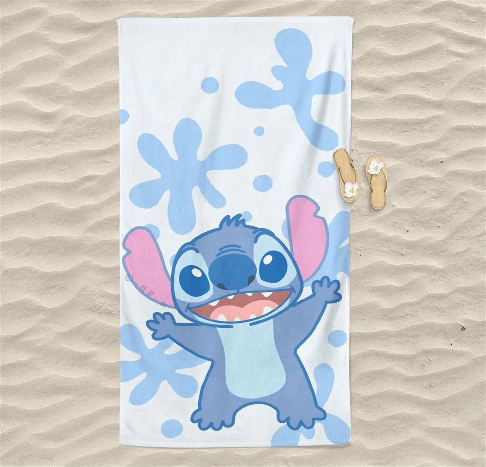 

Stitch Cotton 100% Beach Microfibre Towel Suitable For Children And Adults Cartoon Travel Towels