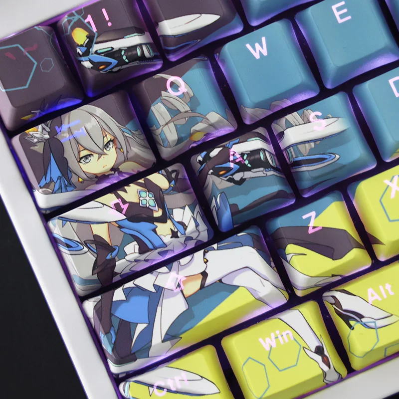 108 Key Sublimation PBT Keycaps Collapse Bronya Mechanical Keyboard MX Switch Translucent Anime Keycaps
108 Key Sublimation PBT Keycaps Collapse Bronya Mechanical Keyboard MX Switch Translucent Anime Keycaps