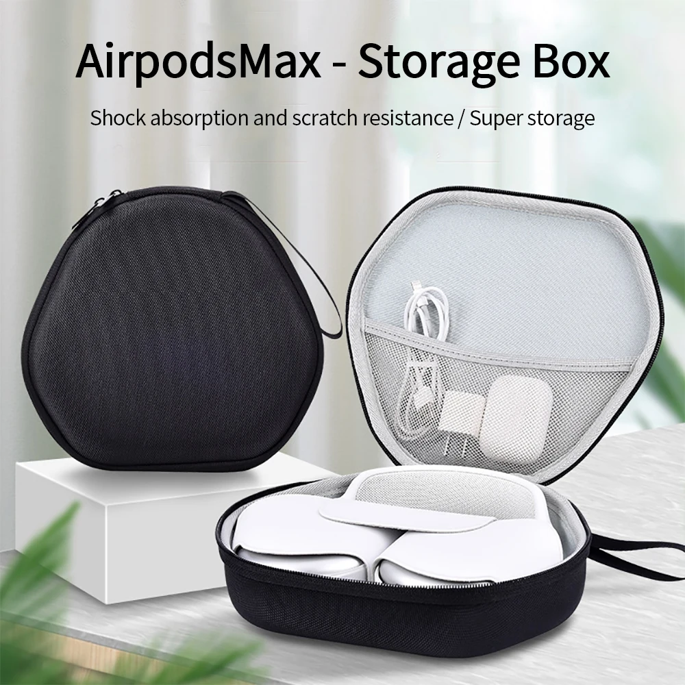 

1PC Earphone Hard Case Protective For Airpods Max Wireless Headphones Box Carrying Case Box Portable Storage Cover (only Case)