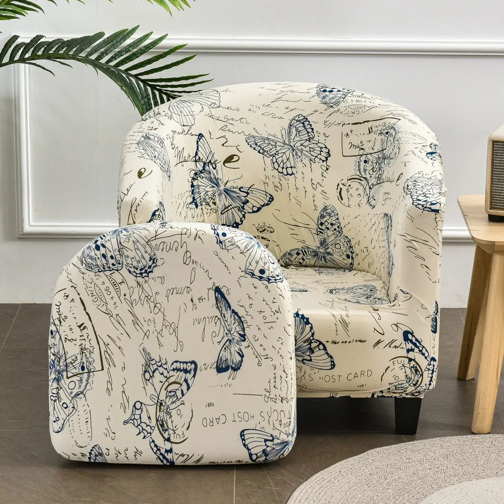 Butterfly Club Chair Cover Stretch Tub Chair Slipcover Printed Sofa Cover Spandex Seat Cover Protector For Living Room
Butterfly Club Chair Cover Stretch Tub Chair Slipcover Printed Sofa Cover Spandex Seat Cover Protector For Living Room